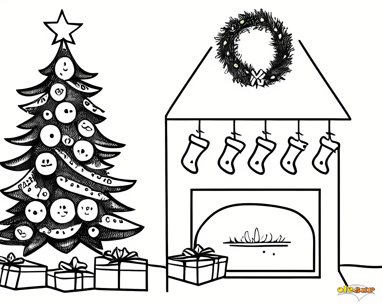 Imagenes para colorear - arbol-de-navidad