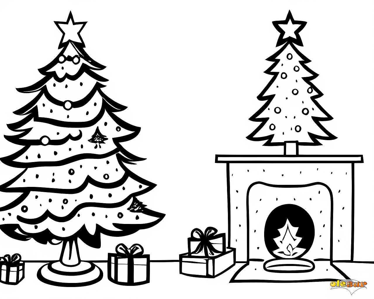 Imagenes para colorear - arbol-de-navidad